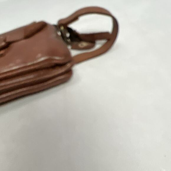 Harbour 2nd Leather Crossbody Luna Bag Compact Purse Brown Adjustable Strap - Picture 6 of 12